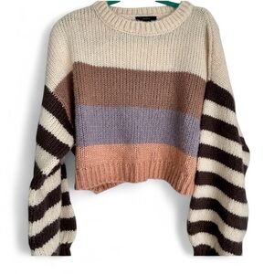 Forever 21 multi color striped sweater. Size medium.